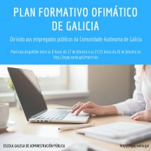 Convocadas as actividades do Plan formativo ofimático de Galicia para 2018